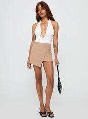 Strangers Mini Skirt Beige